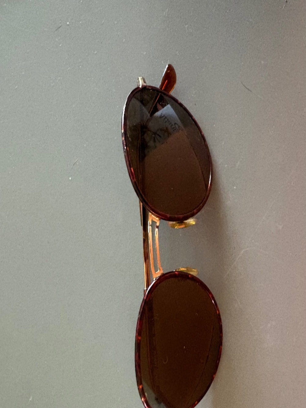 Giorgio Armani vintage gold and tortoise shell Sunglasses
